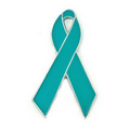 Teal Awareness Ribbon Lapel Pin